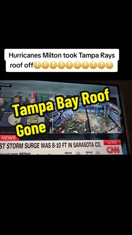 Hurricane Milton #tampabayrays #toplevelsports #hurricane #milton #roofgone #hurricanedamage #hurricanemiltonupdate #MLB 