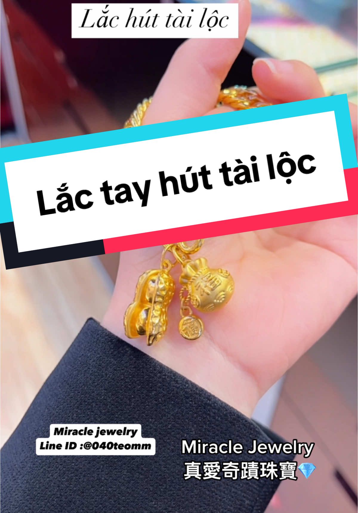 Lắc cổ điển kèm charm hút tài lộc, đem lại tiền tài may mắn 🥰#quốckhánhđàiloan #miraclejewelry真愛奇蹟珠寶💎 #nguoivietnamtaidailoan🇻🇳🇹🇼 #vàng9999 #duhocsinhdailoan #中壢區中正路70號 #tiệmvàng真愛奇蹟 #xuhuongtiktok #vàngbactrangsuc #上熱門精選告訴我 #trending 