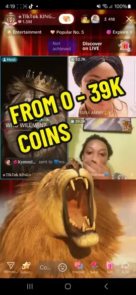 FROM 0 COINS TO 39K COINS  •CONGRATULATION: @ms_mcmillionaire MVP: @stlkymmiekym •SECOND WINNER: @𝕊𝕌ℂ𝔼𝕊𝕊𝔽𝕌𝕃 𝔸𝕄𝕄𝕐🔱👑  🔱LIKE 🔱SHARE 🔱FOLLOW #️⃣#️⃣#️⃣#️⃣#️⃣#️⃣#️⃣ #tiktokking #kingoftiktok #fypシ #fyp #boxbattle #fyp #fypage #LIVEhighlights #TikTokLIVE #LIVE 