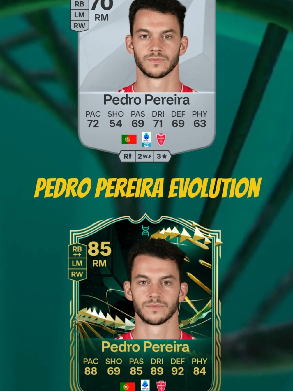 INSANE PEDRO PEREIRA EVOLUTION 🧬👀 #fc25 #fifa25 #evolution #gaming #shortsfeed #viralshort  #fut #ut #football #heropack #weekendleague #mustdo 