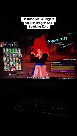 Cómo desbloquear a Gogeta Ssj4 #dragonball #sparkingzero 