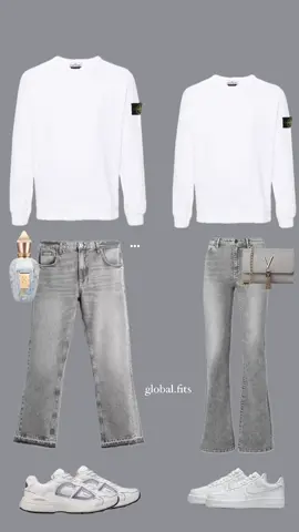 #globalfits #stoneisland #flaredjeans #xerjoff #dior #coupleoutfit #partnerlook #couple #style #fyp 
