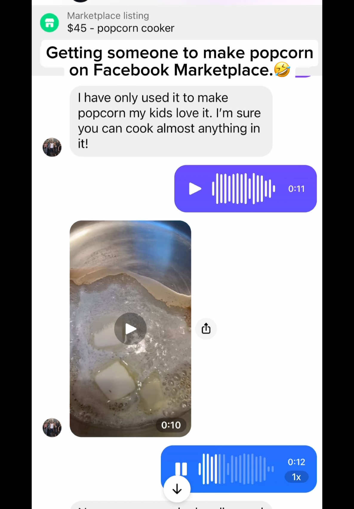 Regular cooking pot or popcorn cooker? 🤣 #facebookmarketplace #fyp #ohwow #deangus 