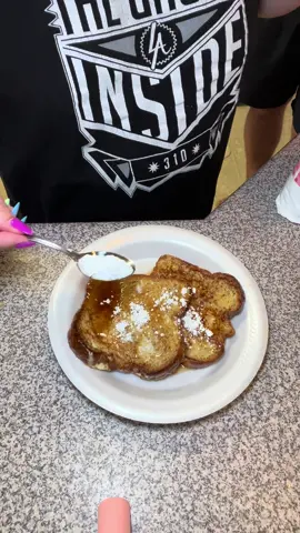 Cook french toast with me this morning for the family. 🩵☕️ What do you choose out of french toast, pancakes, or waffles? 😋 #fyp #fypシ #cookwithme #breakfast #frenchtoast #sahmlife #sahmsoftiktok #MomsofTikTok #OctoberTreats #wifetok #october #fallvibes #pumpkinseason #coffee #kitchen #cooking 