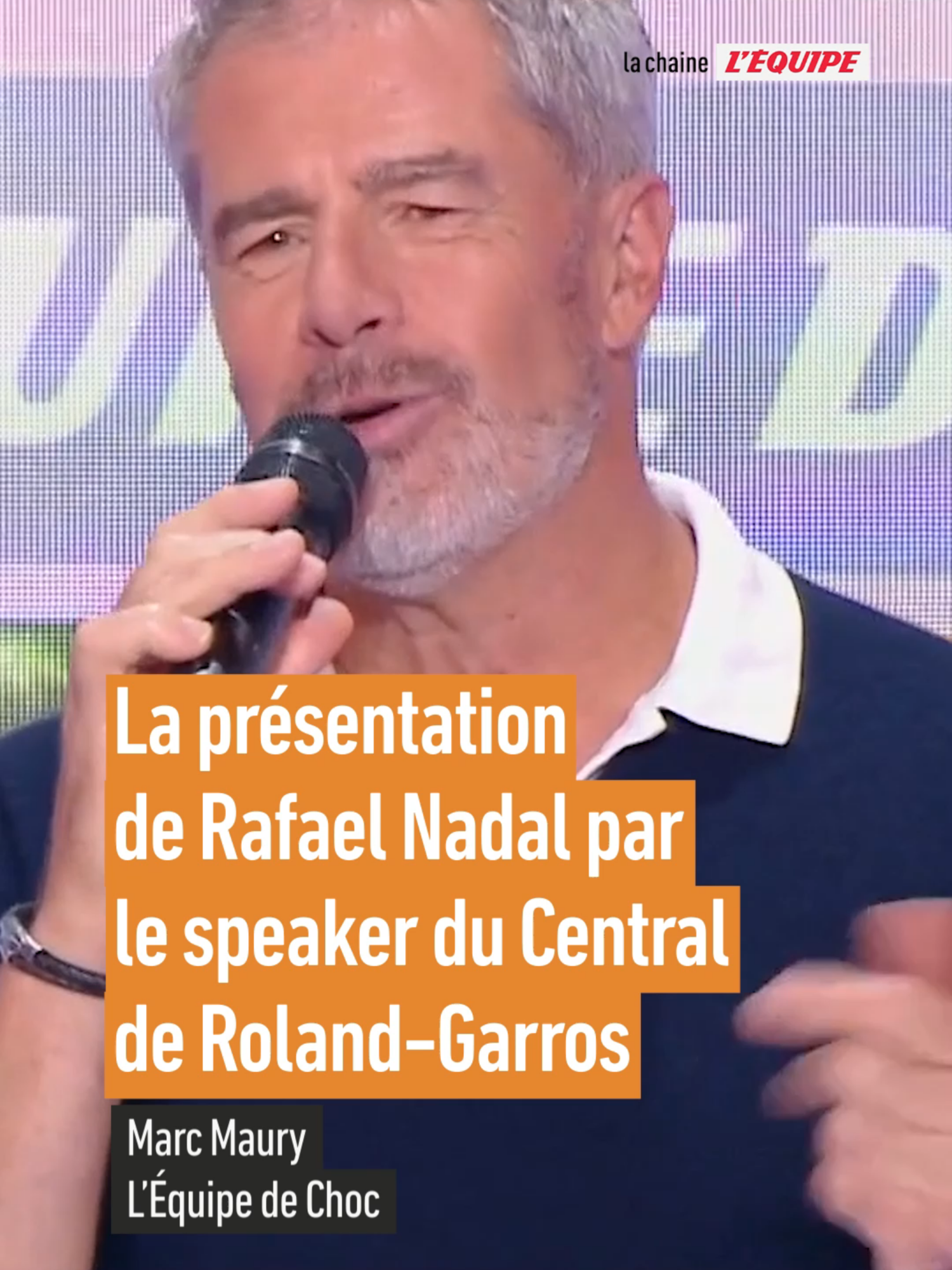 La présentation iconique de Rafael Nadal, 14 titres à Roland-Garros, par le speaker officiel du tournoi Marc Maury ! #sportstiktok #nadal #tennis #rolandgarros