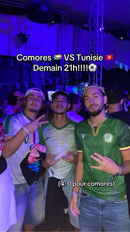 Moi je dis Mze Ali Doublé ! c’est quoi vos pronos?? #comores #tunisie #football 