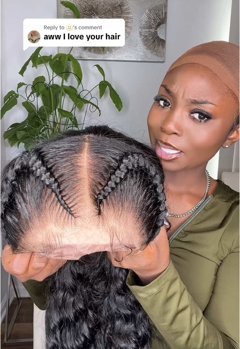 Replying to @🫥 @WIGGINS__HAIR  @Wiggins Hair Store  . . . . . . . . . . #hair #wiggin #braid #braided #braidedwig #wig #wiginstall #wigtok #braids #wave #wavy #braidedwigs #wig #glueless #gluelesswig #gluelesswiginstall #instal #easy #beginner #hairstyle 