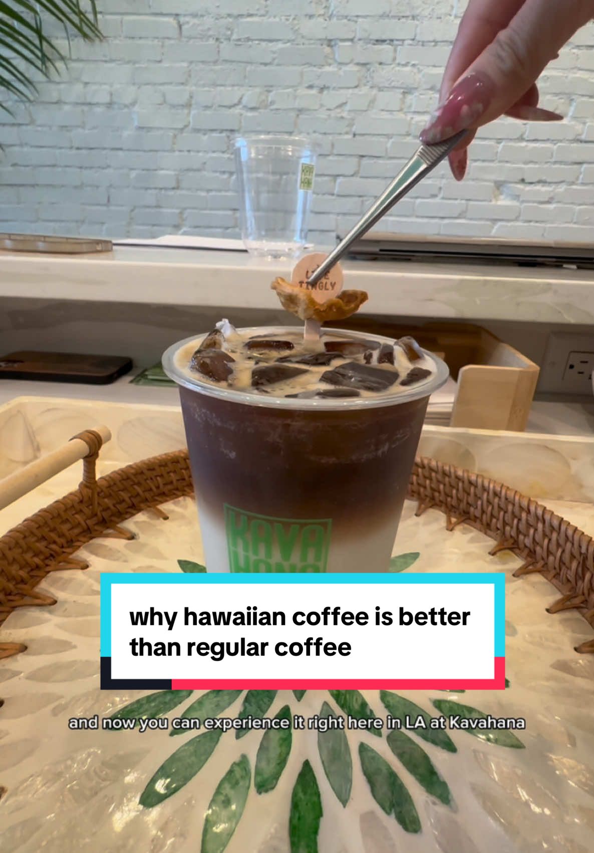 I hate coffee, so I opened a coffee shop in LA… well, until I tried *this* one. at my hawaiian coffee shop + kava nectar bar, kavahana, I only serve 100% Kona coffee straight from the volcanic slopes of Hawaii. if you’re a girly like me who doesn’t like the bitter and acidic taste of regular coffee, then you will love kona coffee oh and, only 0.04% of the world’s coffee comes from hawaii - so its a real treat. #kavahana #hawaiiancoffee #falldealsforyou #konacoffee 