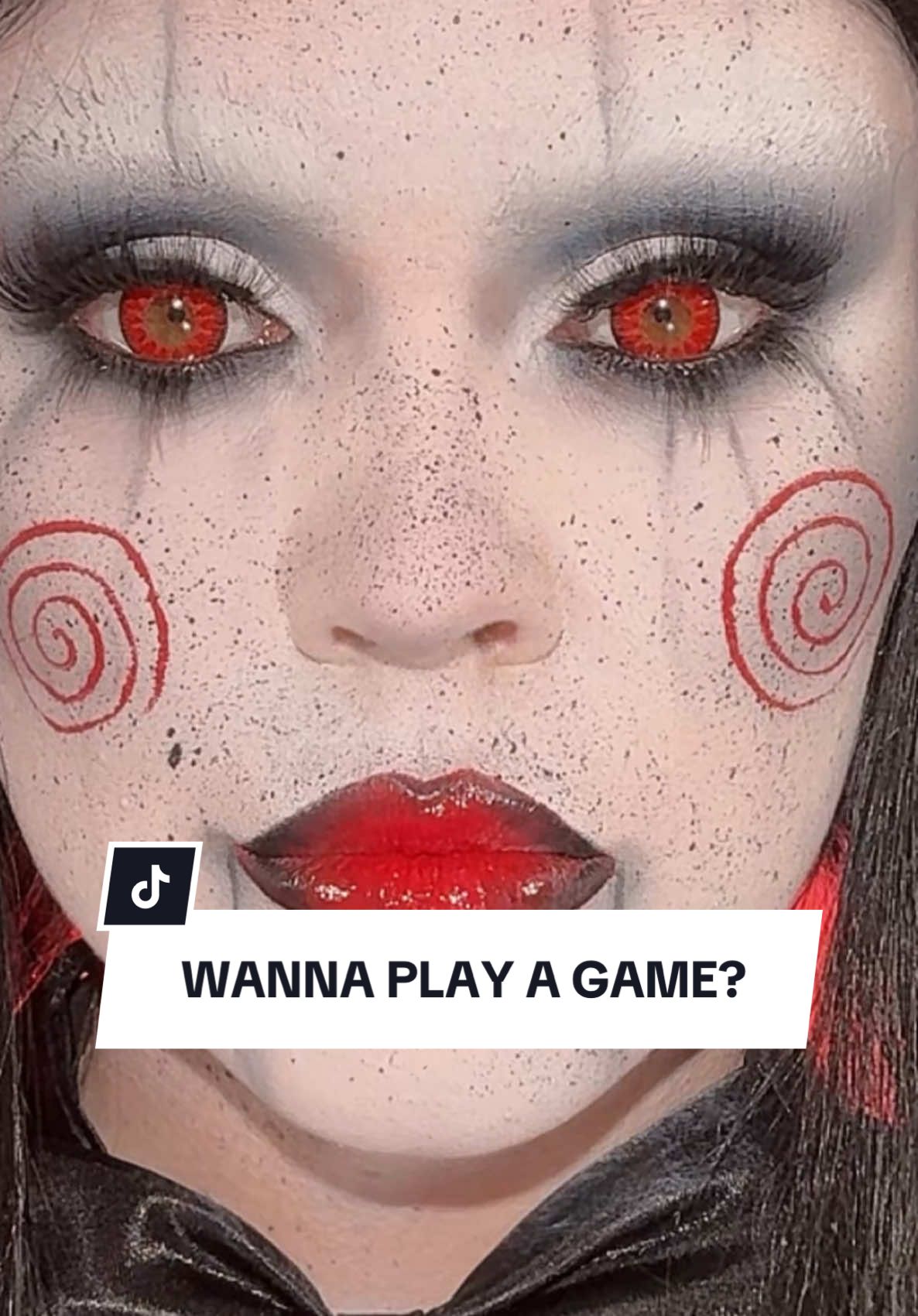 I WANNA PLAY A GAME 🤡 #fyp #mua #31daysofhalloween #jigsawmakeup 