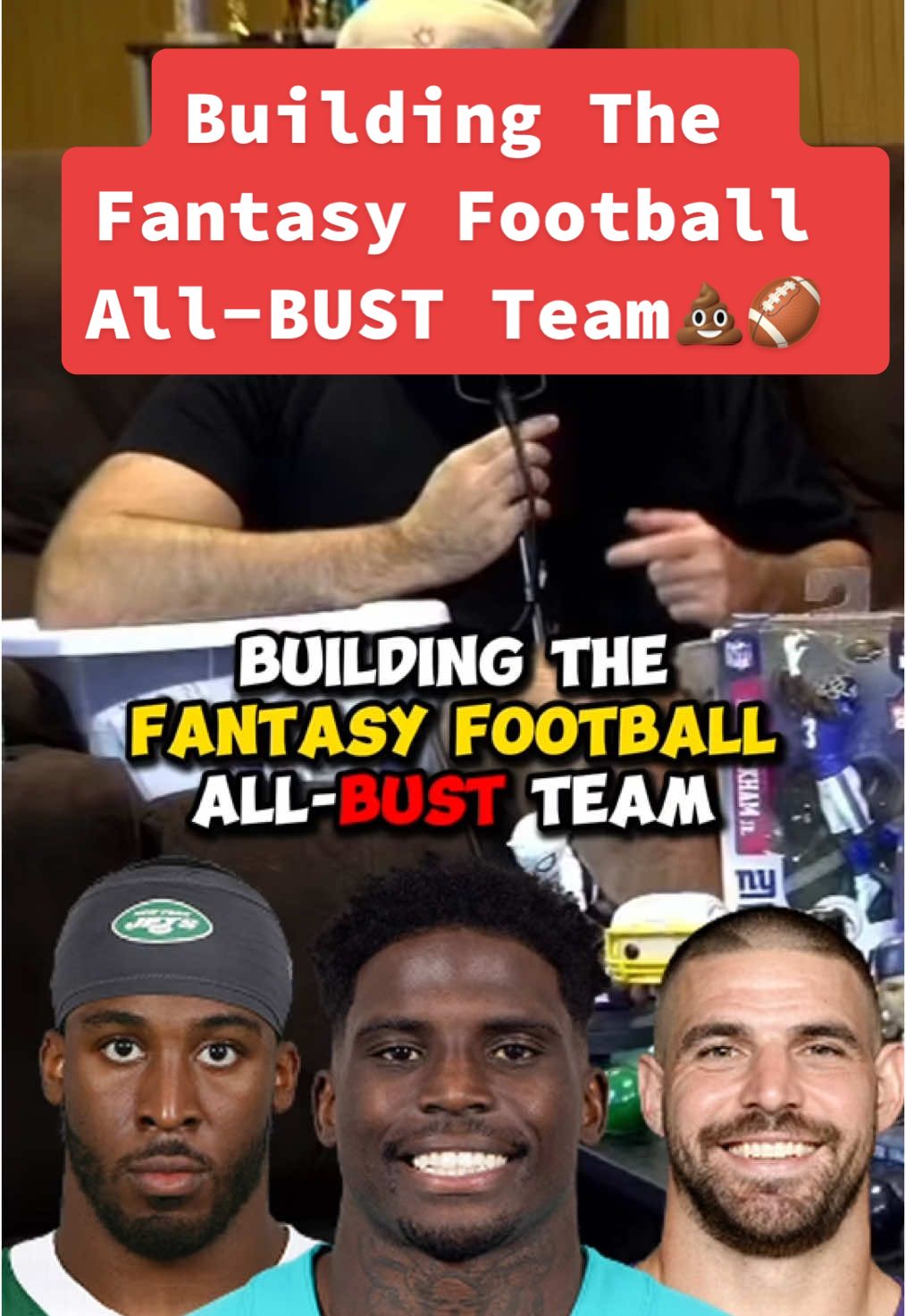 Building The Fantasy Football All-BUST Team💩🏈 #fantasyfootball #fantasyfootballtiktok #nfl #nflfootball #nflrankings #tyreekhill #breecehall #nfltiktok #fypnfl #fyp