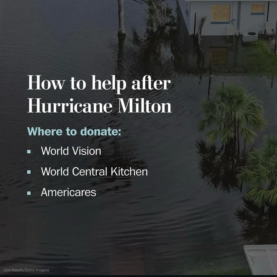 Here are names of some organizations you can donate to in order to help victims of recent natural disasters, including hurricane Helene and Hurricane Milton. Then some of the basics on FEMA Disaster Relief, how much you may be able to qualify for, and how to get started from PostClimate #fema #disasterrelief #hurricanemilton #hurricanehelene #hurricane #flood 