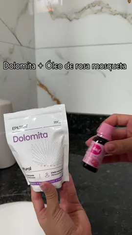 Clareador natural feito em 2 min #dolomita #oleoderosamosqueta #clarearmanchas #pele #clareadornatural #clareador #viral 