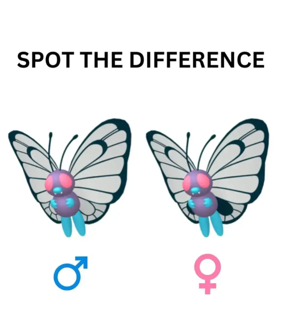 male and female pokemon Difference did u get all ?? #guess #spot #the #different #female #male #pokemon #pokemontiktok #fy #fyp 