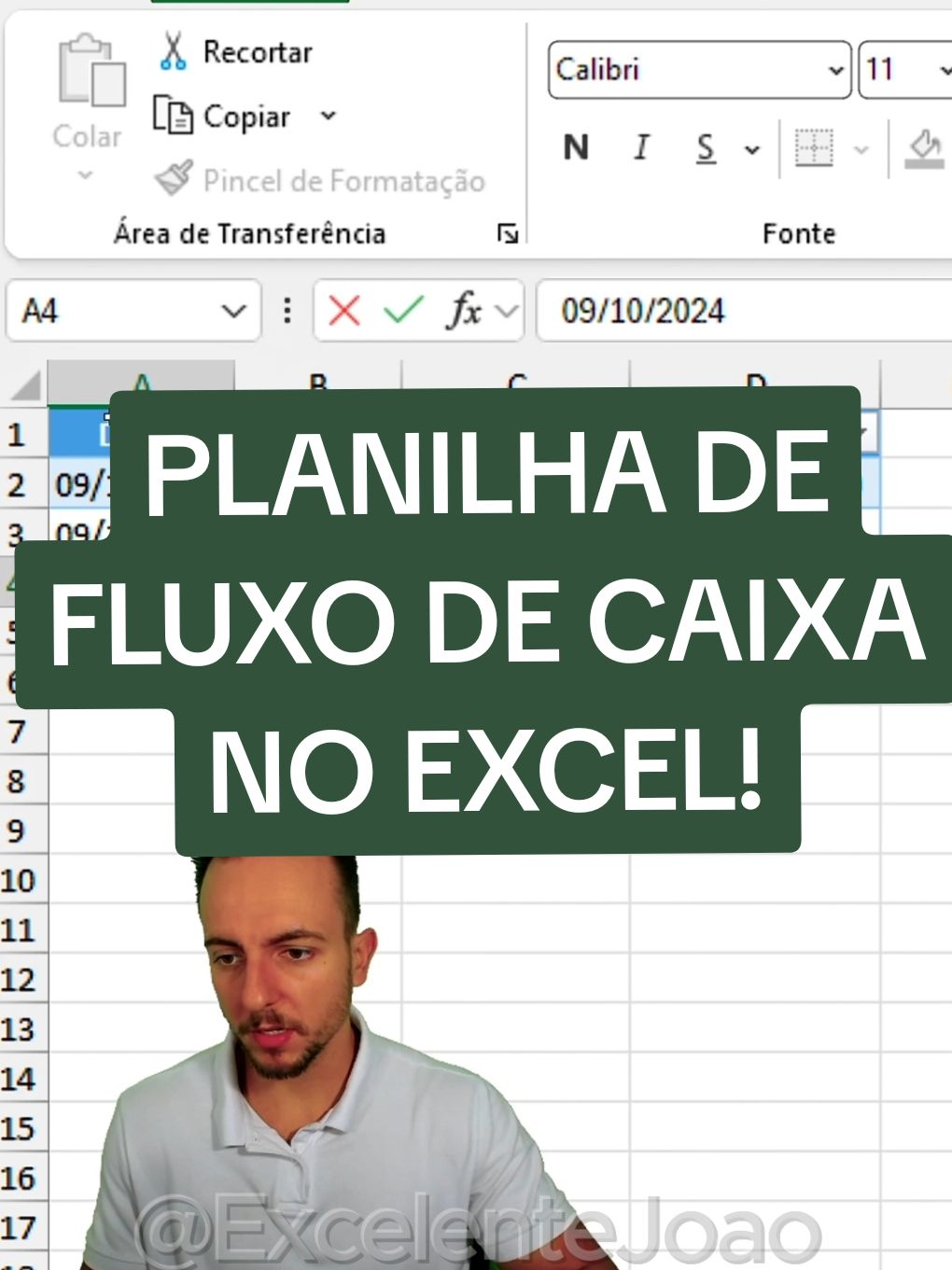 Neste tutorial rápido e fácil, vou ensinar você a organizar suas finanças! Aprenda a fazer uma planilha de fluxo de caixa no Excel e tenha o controle total das suas contas!  #fluxocaixa #excel #finançaspessoais #dinheiro #organização