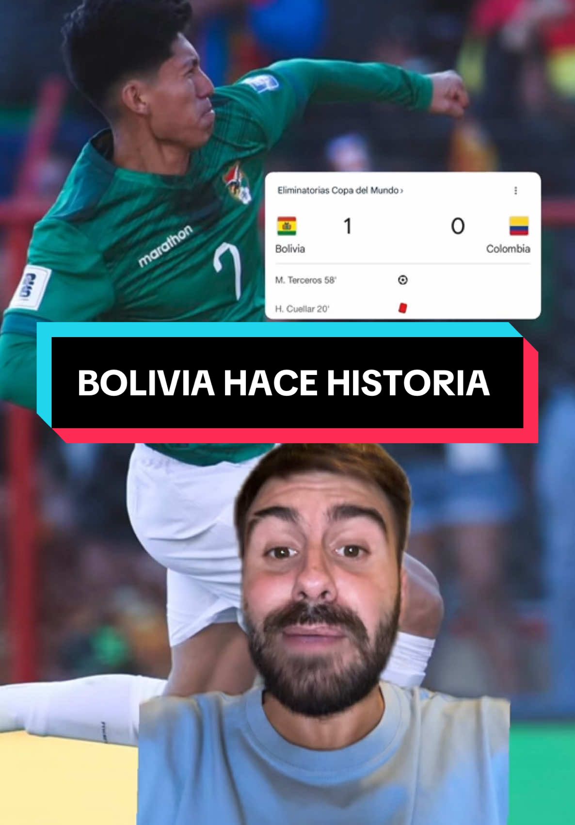 Bolivia hace historia vs Colombia en eliminatorias #tiktokfootballacademy #deportesentiktok #bolivia #colombiana #selecciones #jamesrodriguez 