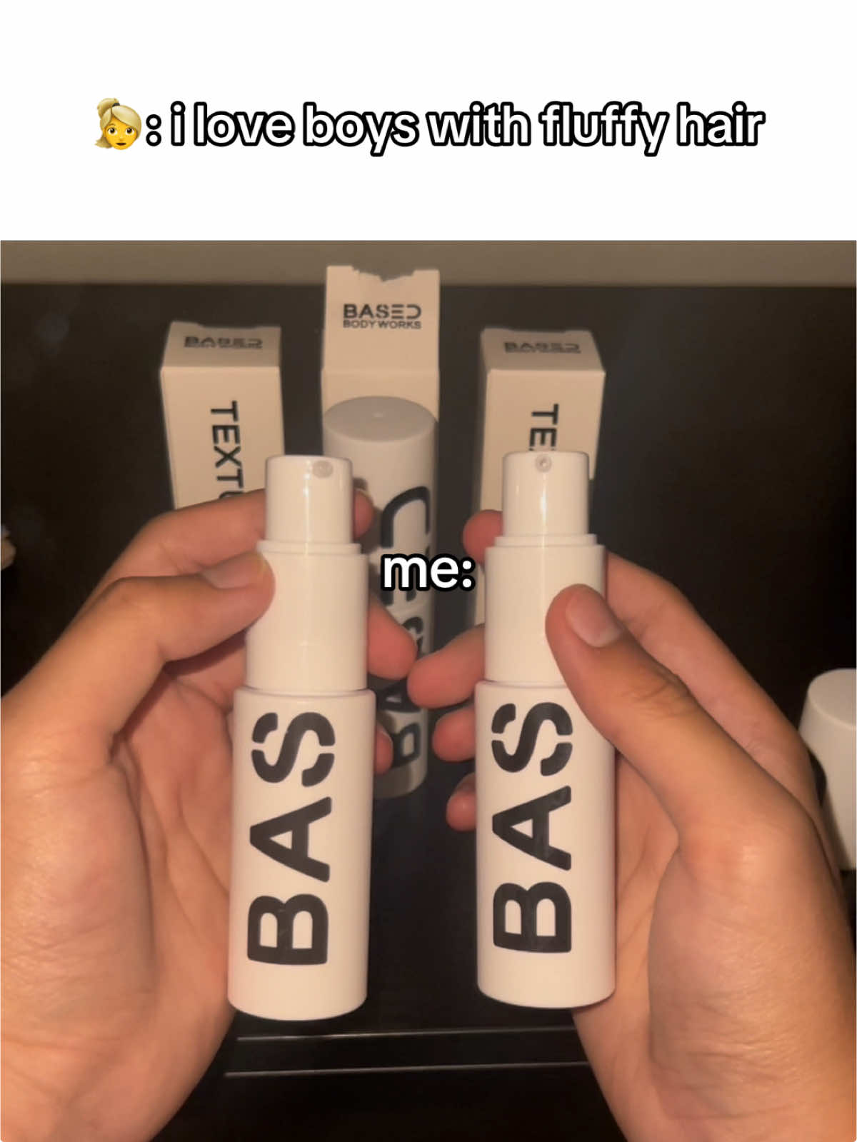 texture powder saves lives😭🙏 #fyp #viral #TikTokShop #hygiene #formen #glowuptips #mensessentials #beachhair #texturedfringe #texturedhair #seasaltspray #texturepowder #basedbodyworks #pomade #conditioner #shampoo #fluffyhair @Based Body Works @YouTube: Lance Baker 