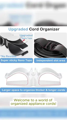 Cord Organizer for Appliances, 8 Pack #fyp #tiktokmademebuyit #KitchenHacks #viralvideo #fyppppppppppppppppppppppp