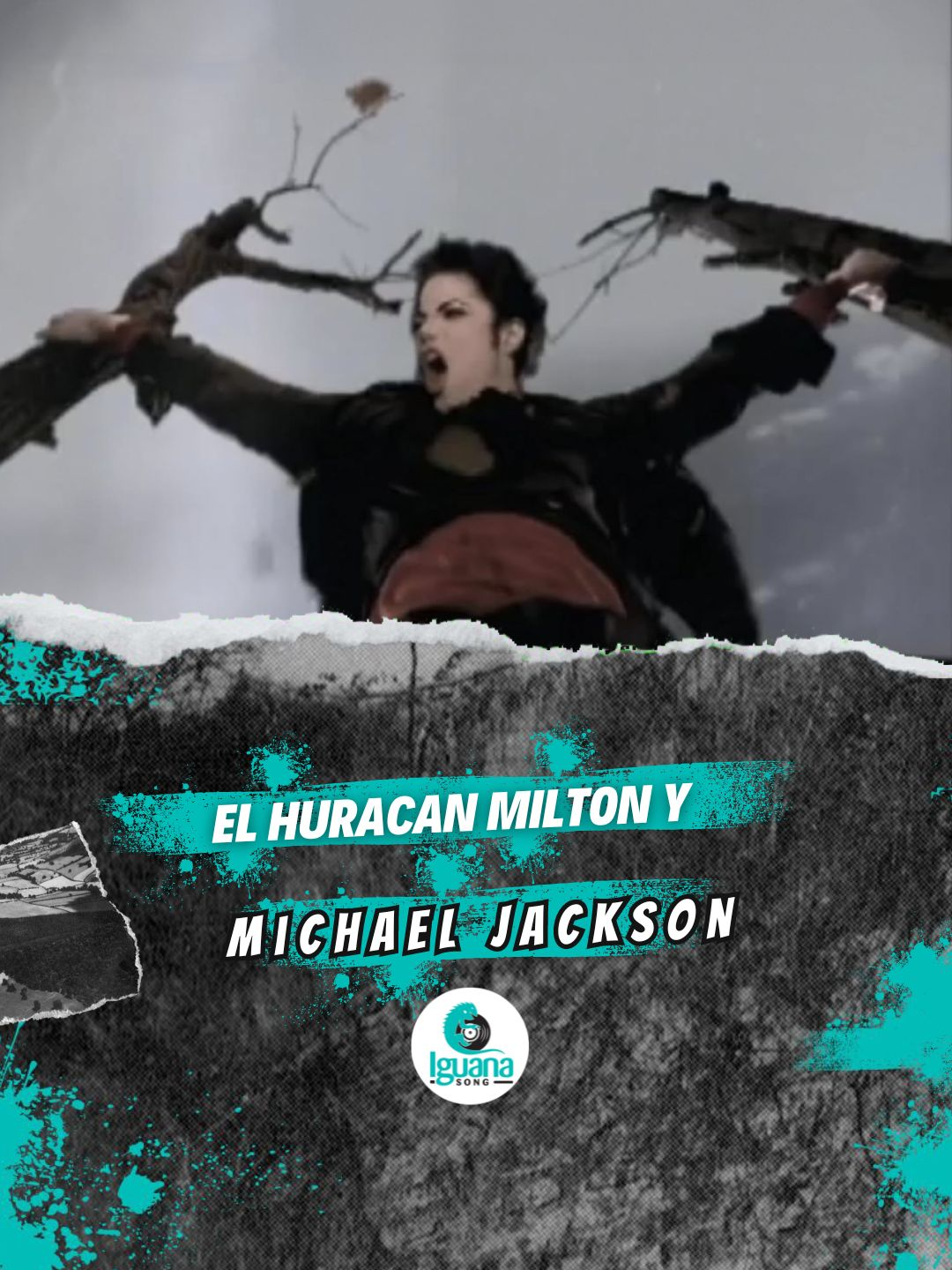 El huracán Milton revivió a #michaeljackson  Mis respetos a aquellos que en medio de una situación como la del huracán aún se lo toman con calma y buen humor...  Cc @fishing fools  #Milton #huracán 