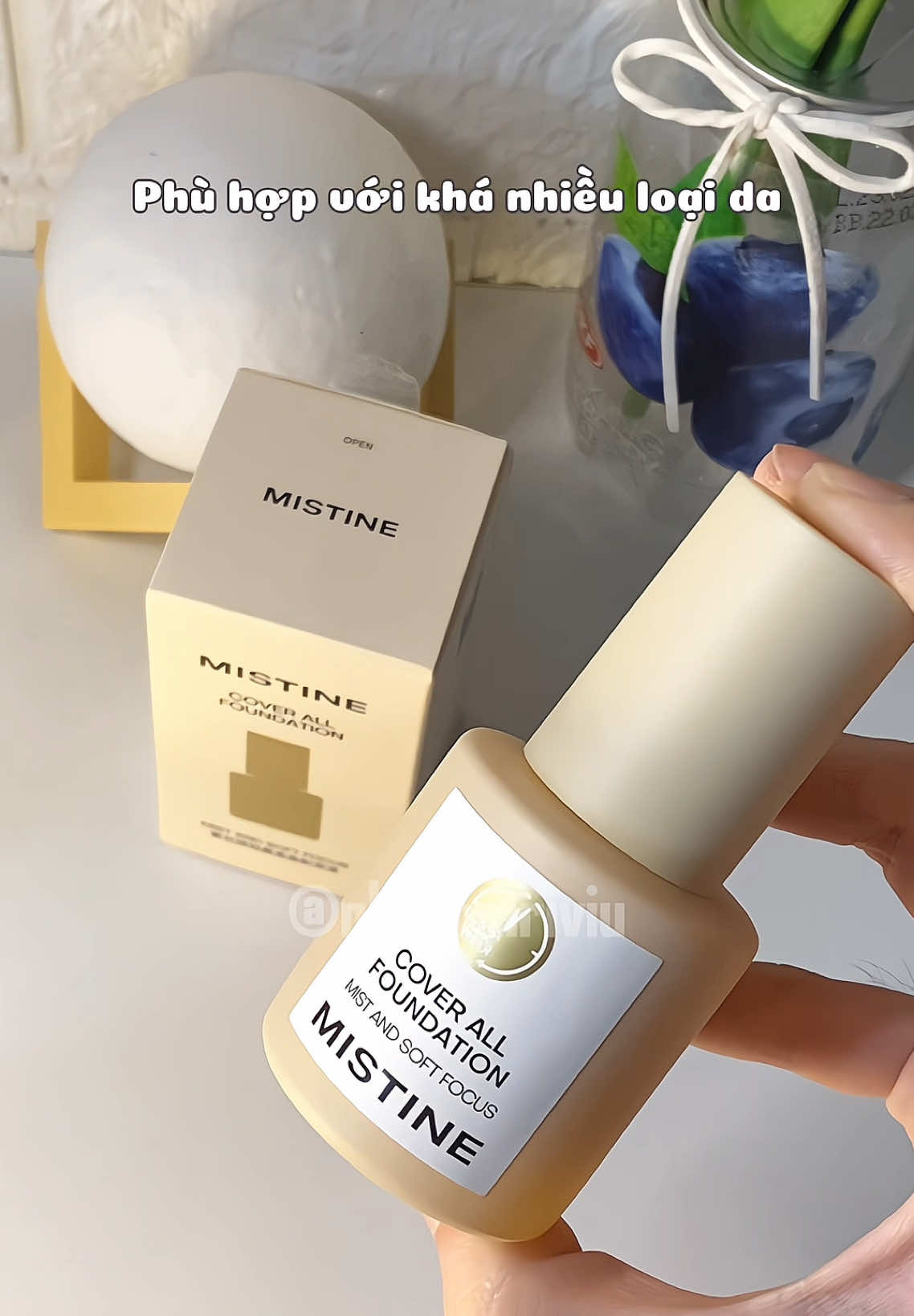 Ổn áp lắm nhen #kemnen #kemnenlautroi #foundation #mistine #goclamdep #makeup #unboxing #review #nhoxamriviu 