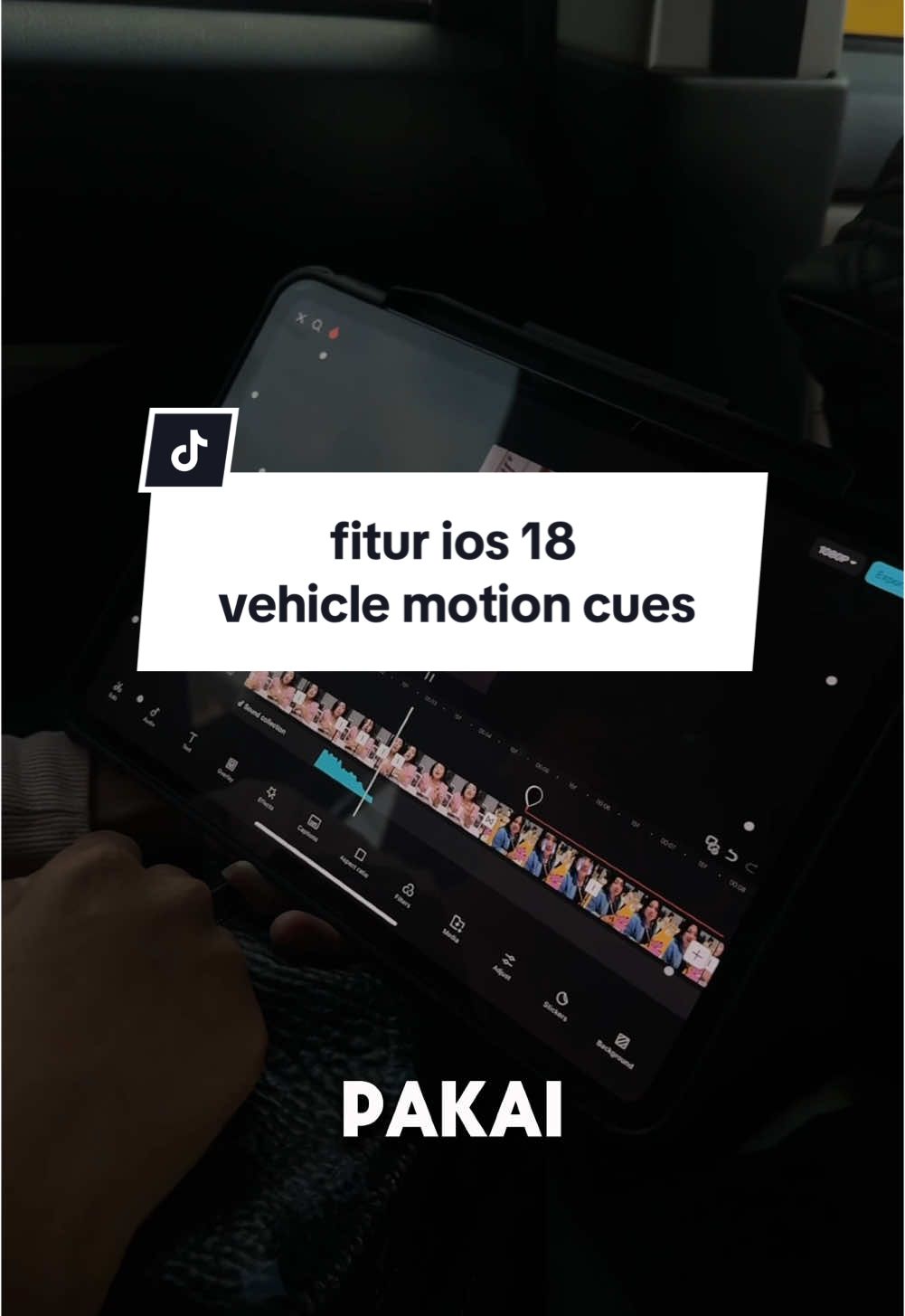 fitur ios 18 bikin anti pusing kalo main hp atau ipad di mobil, nama fiturnya vehicle motion cues, salah satu fitur ios 18 yg kepake banget nih! #ios18 #vehiclemotioncues 