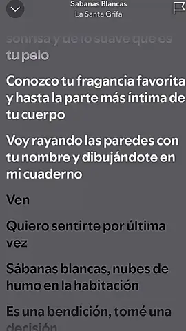 Spotify  #lasantagrifaofficial  #sabanasblancas #ponmeenparatitiktok #paratii #foryou #flypシ #capcut #ponmeenparatitiktok 