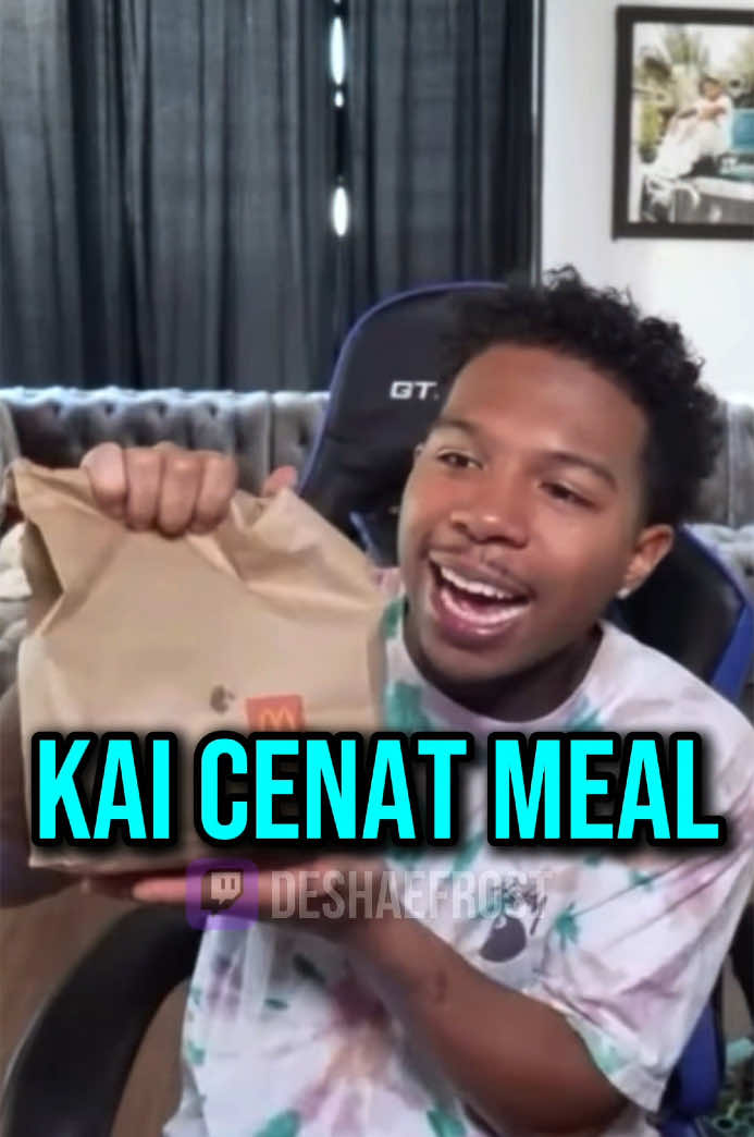 Deshae Tries Kai Cenat Meal! #deshaefrost #fyp #kaicenat 