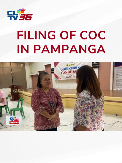 Matagumpe yang merapat ing filing ning CoC king Pampanga, agpang king Comelec. #CLTV36News #CLTV36NewsDigital #CLTV36VoteWatch #NLE2025