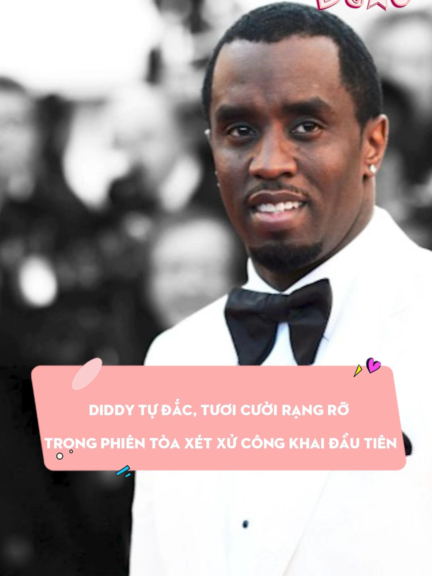 Diddy tự đắc, tươi cười rạng rỡ trong phiên tòa xét xử công khai đầu tiên #dsao #xuhuong #diddy #rappers #usuk