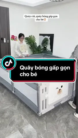 Quây bóng gấp gọn cho bé kèm thảm và bóng #reviewmevabe #chamcon #nuoicon #xuhuongtiktok 