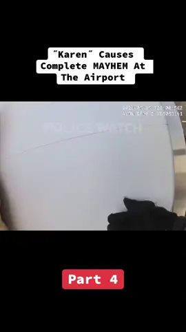 ˝Karen˝ Causes Complete MAYHEM At The Airport (4) #police #policeofficer #policeoftiktok #cops #bodycam #tiktok #foryou 