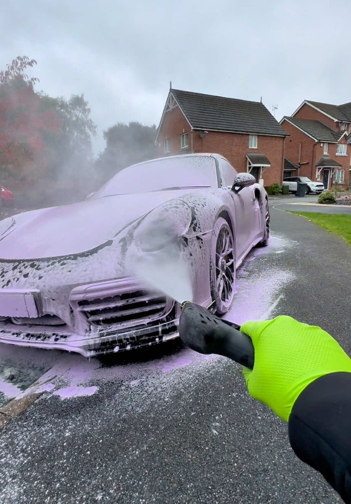 Super satisfying soapy Porsche 🤤 #porsche #detailing #cleaning #oddlysatisfying #asmr #POV #fyp #satisfyingvideo 