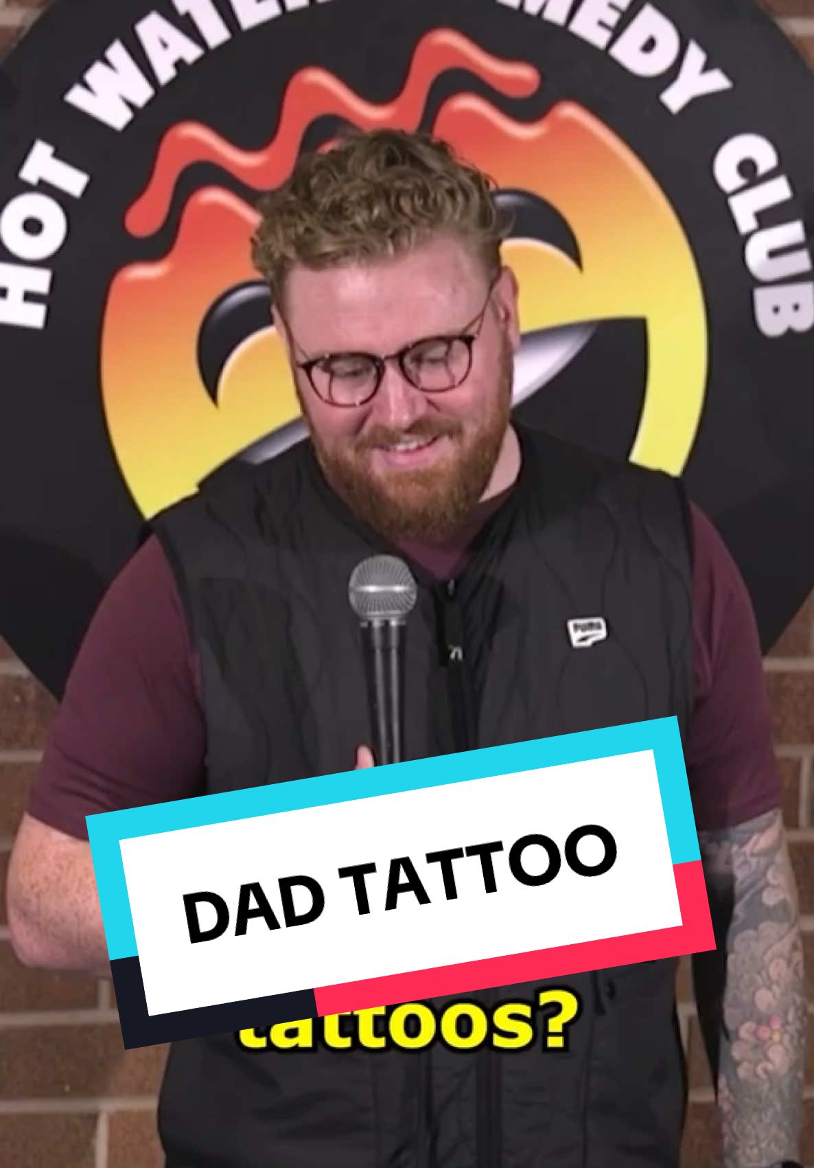 Dad Tattoo 😂 #garyhyland #hotwatercomedy #standup #fyp #funny #paulsmithcomedy #uk #foryoupage #foryou #silly #hilarious