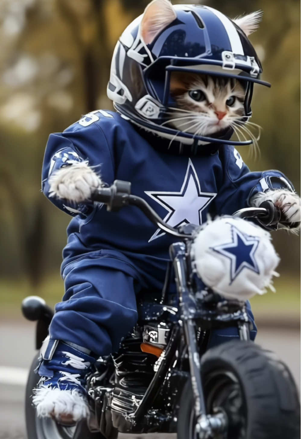 Kitten driving a bike #kitten #cat #bike 