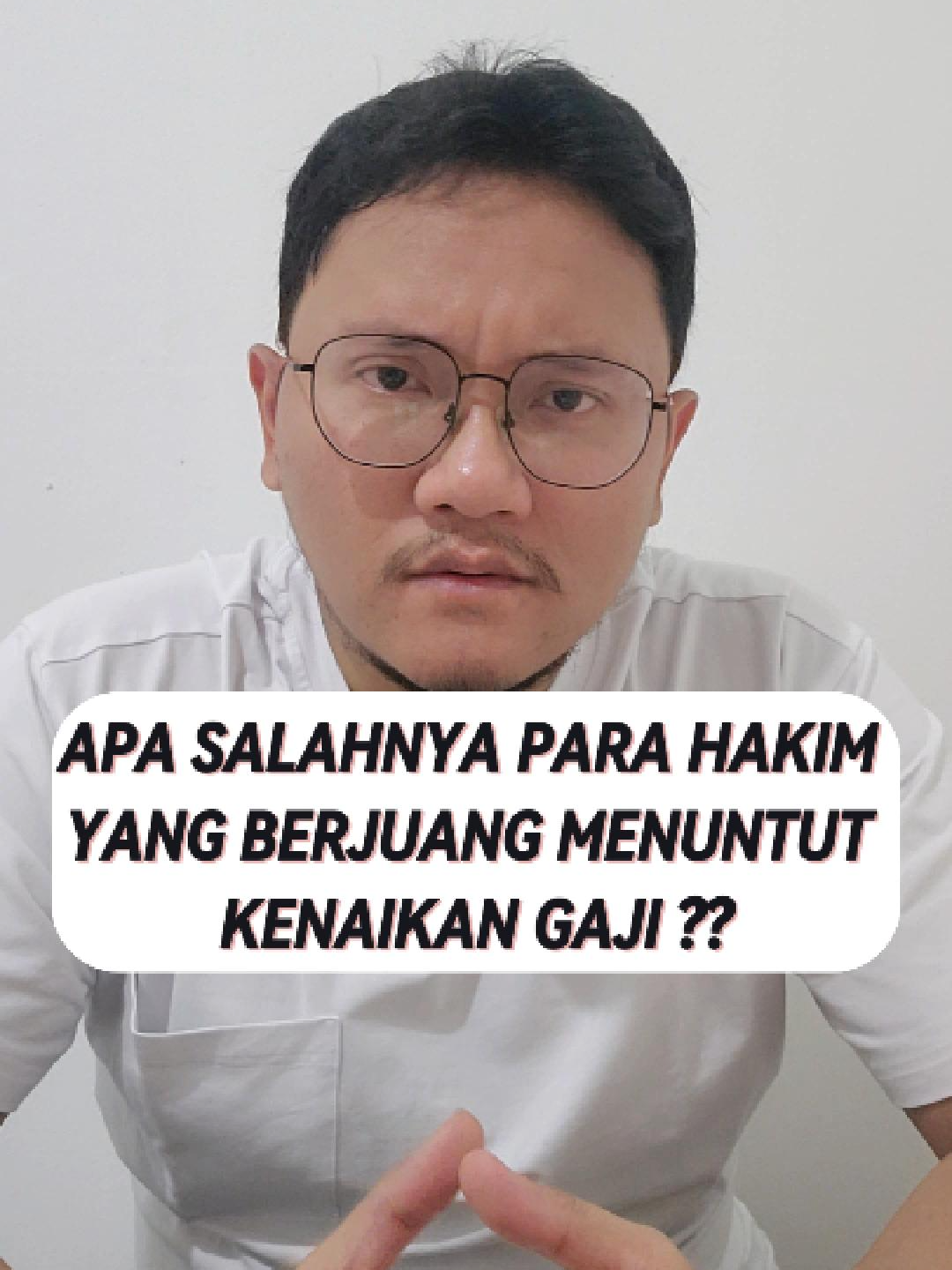 Miris mengetahui bahwa para Hakim yang sedang berjuang menuntut keadilan dikarenakan gaji nya tidak pernah naik selama 10 tahun justru di cemooh seolah - olah mereka ini ialah orang yang tidak bersyukur. Ini menjadi sebuah ironi dimana hakim yang bekerja secara profesional dan tentu saja profesi mereka rentan dengan tawaran suap justru harus menerima kenyataan bahwasanya gajinya itu tidak naik selama 10 tahun. #gajihakim