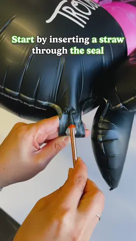 Looking to deflate and reuse your foil balloons? Here’s a simple trick: insert a straw through the seal, gently press the balloon to release the air, and once it’s deflated, fold it up for easy storage. Perfect for saving your balloons for future use!  #balloons #howtoballoons #quicktutorial #balloontiktok #houseofpartyco #balloontips #howtodeflateballoons 