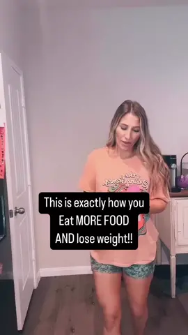 This is exactly how you can eat MORE AND LOSE WEIGHT!🥳 #texasmoms #momof3 #weightlossformoms #weightloss #mom #athomeworkouts #howtolosebellyfat #momlife #momstruggles #howtoloseweight #momproblems 