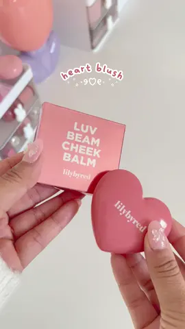 the prettiest heart blush by @진.짜 릴리바이레드 🩷 luv beam cheek balm  shade: 03 mood rose  use code LUNA097 on @YesStyle for an extra discount 🌷 #YesStyle #lilybyred #blush #luvbeamcheekbalm #makeup #kbeauty #fyp #koreanmakeup #kbeautyproducts #heart #lilybyredluvbeamcheek #lilybyredblush 