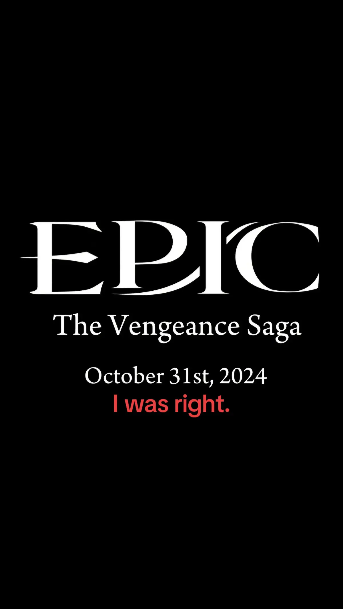 I WAS RIGHT. #epicthemusical #epicthevengeancesaga #epicthemusicalthundersaga #epicthewisdomsaga #epictheoceansaga #fyp #jorgeriveraherrans #sound #Halloween #poseidon 