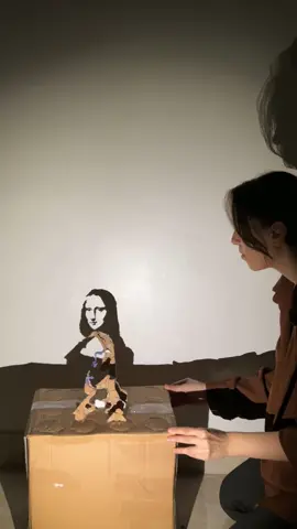 Shadow art with cardboard DIY 📦🥳🥹💪🏻  #dianaamagdy #fyyp #foryoupage #DIY #shadowart #cardboard 