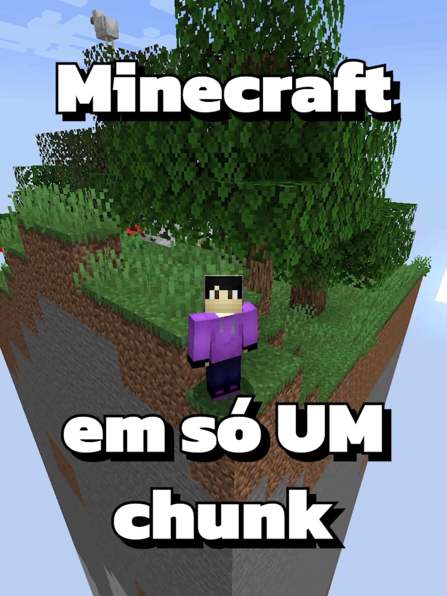 minecraft em UM CHUNK #Minecraft #fyp #challenge