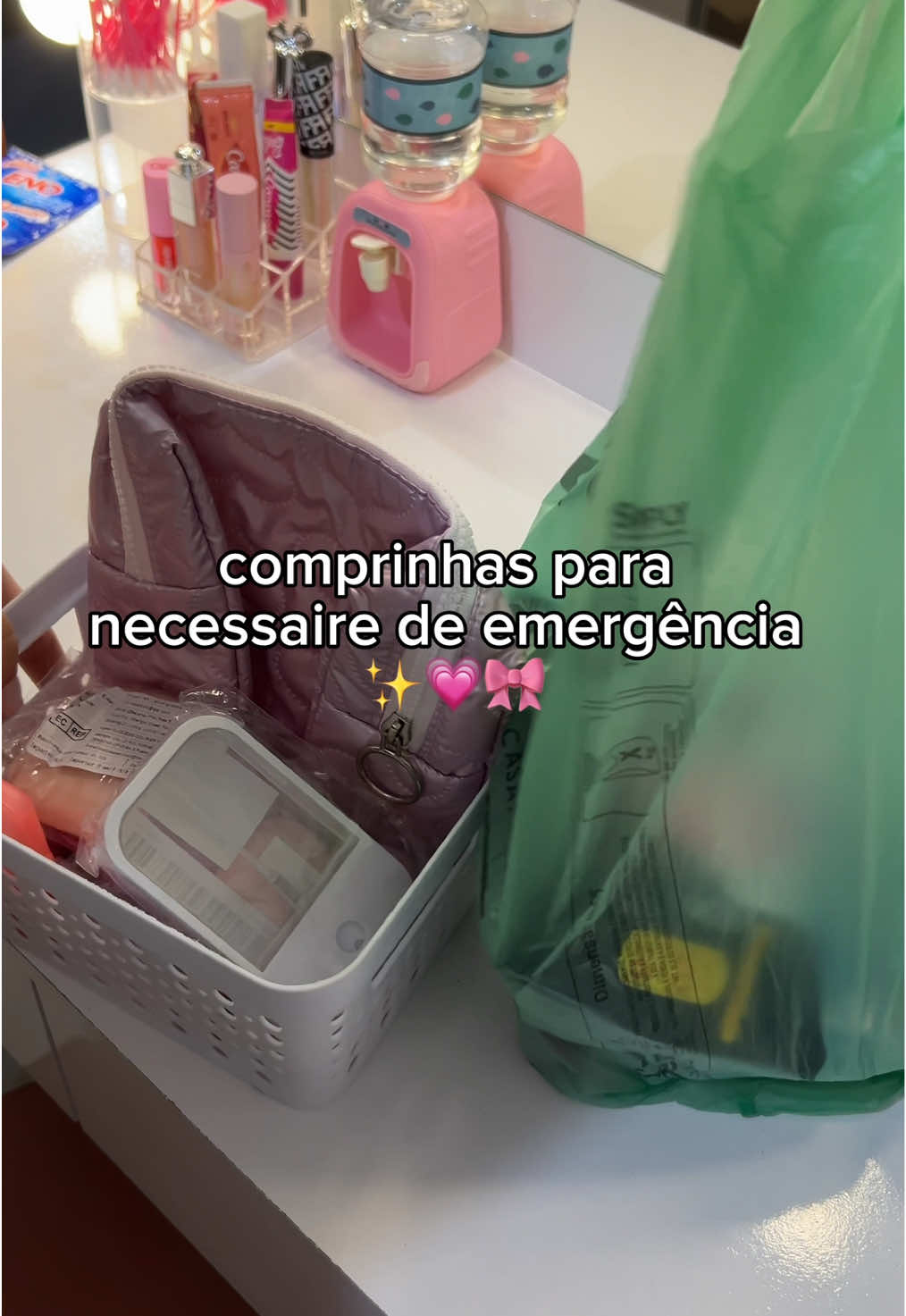 já ja venho montar com vocês ✨💗  #autocuidado #produtosdebeleza #produtosdeautocuidado #comprinhasdefarmacia #comprinhas #compras #necessaire 