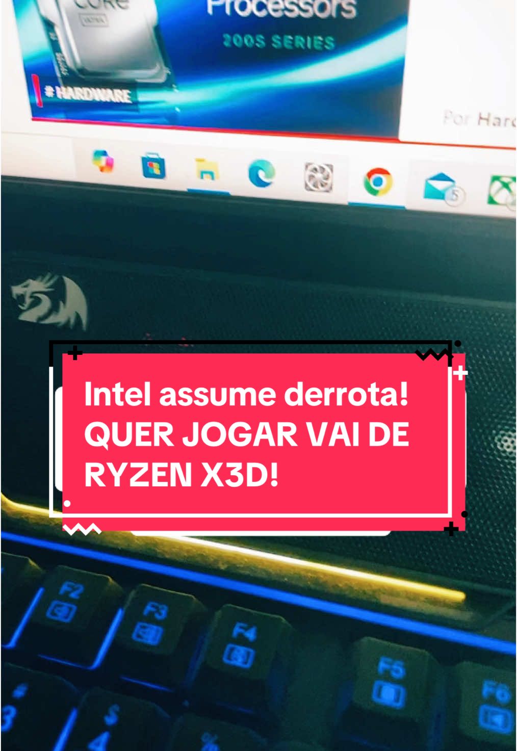 Intel assume derrota! QUER JOGAR VAI DE RYZEN X3D! #alancleber #alanclebergames #game #games #gamers #gamegirl #seabriuroda #fy #foryou #pc #pcgaming #pcgamer #free #ps4 #ps5 #xbox #xboxsx #nintendoswitch #steam #epic #epicgames #jogos #you #uhd630 #epic #GamingOnTikTok