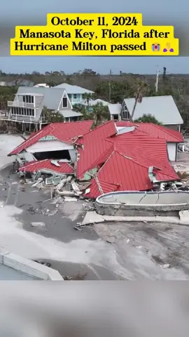 October 11, 2024 - Manasota Key, Florida after Hurricane Milton passed 😭🙏 #hurricane #tropical #tropicalstorm #storm #wind #disaster #severeweather #weather #news #hurricaneseason #hurricanemilton #Milton #after #passed #manasotakey #Florida #USA #foryou #viral 
