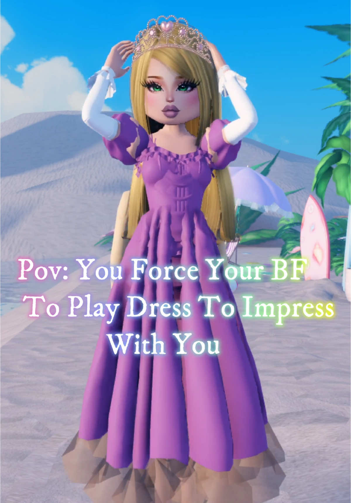 Pov: You force your bf to play dress to impress with you #dresstoimpress #roblox #fyp #dti 