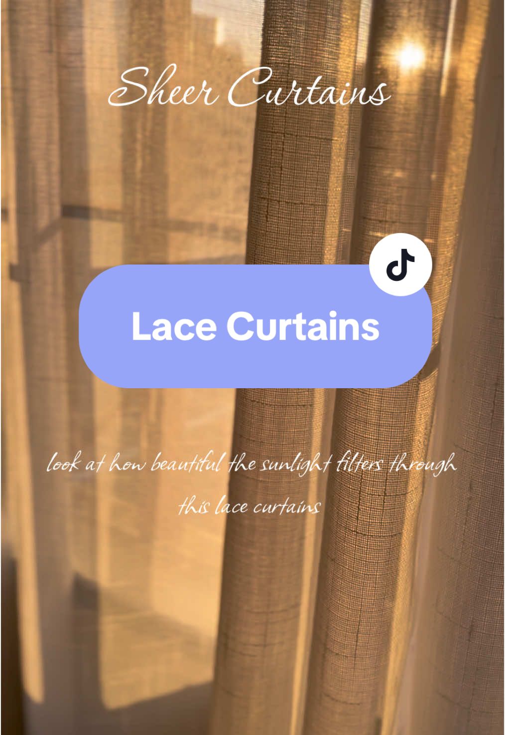 Good morning! Happy weekend! ✨ Look at how the sunlight filters through our lace curtains. It’s giving is enough morning light in our living area. 🌟🌱🍃 Click the Yellow Basket to buy! 🌸  #sheercurtains #lacecurtains #curtains #WeekendVibes #goodvibesonly 