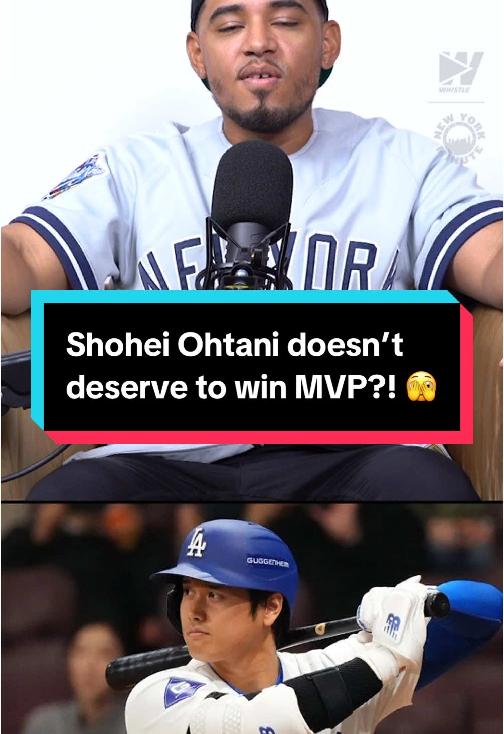 Is a designated hitter qualified enough to win MVP? 🤔 @New York Minute Pod 🗽 #mvp #MLB #shoheiohtani #ohtani #baseball #baseballszn 