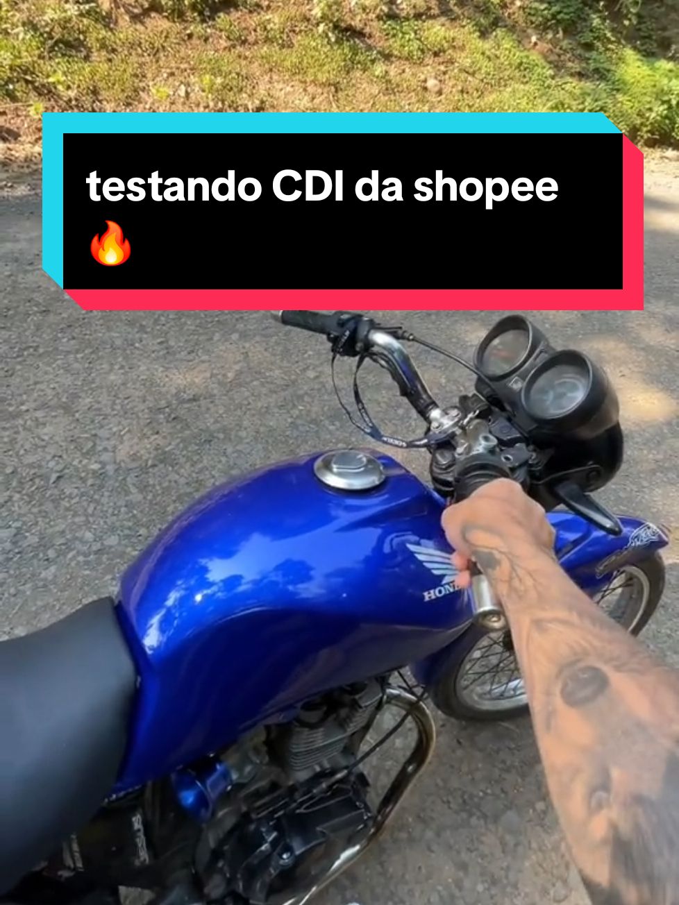 testando CDI da shopee🔥 #moto #cortedegiro #motorzao #fy 