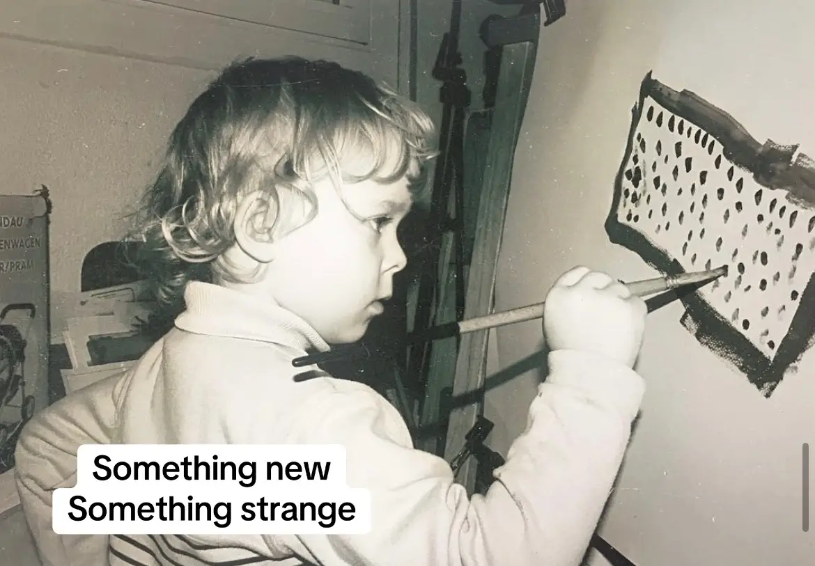 My love for art has been there from the very beginning. #artist #painter #painting 