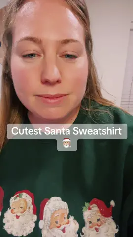 Vintage Santa Sweatshirt! #christmas #sweatshirt #christmassweatshirt #tiktokshopblackfriday #tiktokshopcybermonday #tiktokshopholidayhaul 