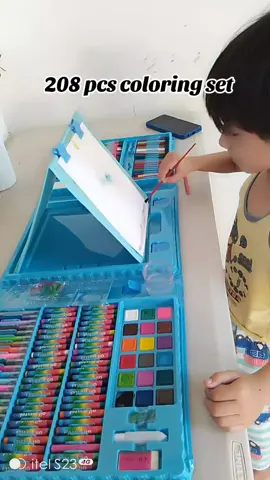 208 PCs mega art coloring set  #megaartcoloringset #coloringset #drawingset #paintingset #coloringsetforkids 